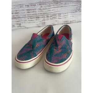 TOMS Womens Alpargata Fenix SlipOn Sunset Multi California Palms Print Shoes 7.5